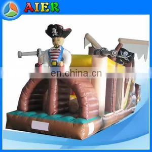 Pirate Ship Type Inflatable Obstacle Course Inflatable Pirate Boat Inflatable Pirate Tunnel thumbnail-1