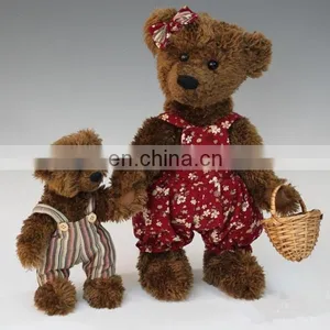 Teddy Bear Warmth of Mother and Kid Changable Clothes Plush Stuff Toy Doll thumbnail-2