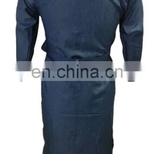 Dubai 2017 Designer Denim Women Coat / Jeans Material Attractive Stylish Denim Jacket / Latest Casual Wear Jacket (dubai Abaya) thumbnail-3