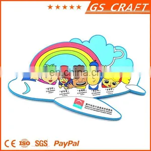 Colorful Logo Embossed Funny Souvenir Plastic Fridge Magnet thumbnail-6