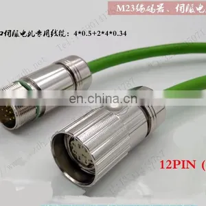 Wholesale Straight M23 Encoder Connector 6 8 12 17 19 Pin Cores Power Plug thumbnail-6