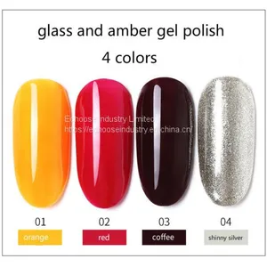 Glass Amber Nail Gel Polish Soak Off UV Painting Gel Gradual Changing Nail Art thumbnail-2