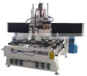 4*8 Italy HSD Boring Unit and Boring Head With Saw ATC Milling Woodworking Engraving Auto Tool Change Router thumbnail-5