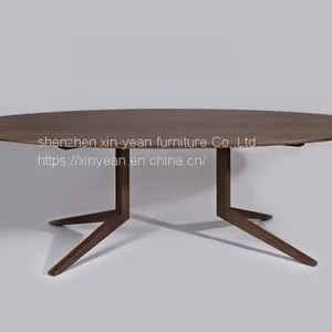 Oval Wooden Dining Table 240*110*74cm thumbnail-1