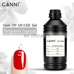 823# CANNI 1KG Super Shiny High Glossy no Clean Tempered Topcoat Gel Polish thumbnail-1