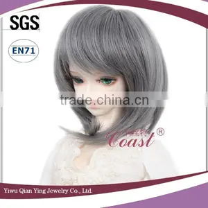 Short Grey New Custom Cheap Doll Bjd Hair Wig thumbnail-2