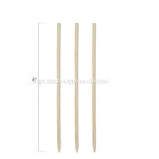 8 Inch x 3mm Diameter Round Bamboo Skewer thumbnail-1