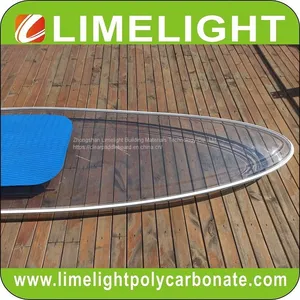 Transparent Clear SUP Paddle Board With Black Pad and Black Rim for SUP Paddling thumbnail-3