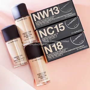 Genuine MAC M.A.C no Time Foundation Solution Concealer 30ml Moisturizing and Lasting Oil Control N18 NC12 NC15 N20 thumbnail-1