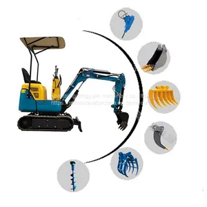 1 TON EXCAVATOR WITH BOOM SWING AND RETRACTABLE UNDERCARRIAGE FOR SALE thumbnail-1