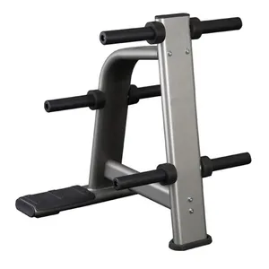 Gym Equipment Weight Lifting Plate Rack Weight Plate Rack Tree and Barbell Bar Holder Organizer Stand thumbnail-1