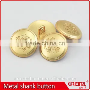 Shiny Pearl Gold Color Metal Suits Button With Shank thumbnail-2