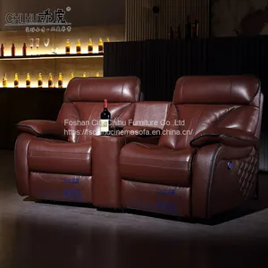 CHIHU Factory Direct Comfortable Luxury Sectional Electric Home VIP Movie Theater Seating Cinema Recliner Sofa thumbnail-3