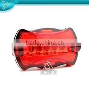 Battery Powered 5 Led Bicycle Rear Light Bike Warning Light thumbnail-1