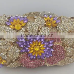 Diamond Metal Frame Luxury Evening Party Clutch Bag For Women thumbnail-1