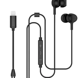 Apple IOS Lightning in Ear Wired Earphone Stereo Earbuds Sport Headset With Mic Remote Control For IPhone 11 X Max XR 7 8 thumbnail-1