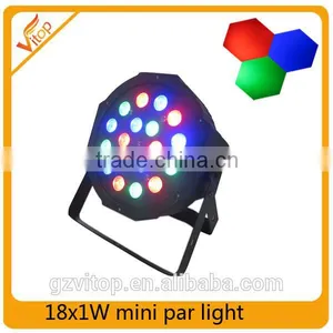 LED Lighting 18pcs 1w Full-color Mini Led Par Light thumbnail-1