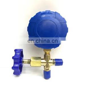 Conjunto de manómetro de colector único de bronce CT-466 para el sistema de refrigeración HVAC, carga de aire acondicionado automático AC, manómetro de colector único thumbnail-3