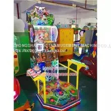 Guangdong Zhongshan Tai Le Play Children's Indoor Video Game Carnival Play Bean Bean Whack-a-mole Button Pat Music Bug Fighting Three People Online Battle thumbnail-3