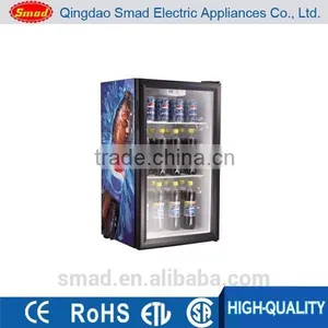 Mini Fridge Glass Door Refrigerator Cold Showcase Display Refrigerators thumbnail-1