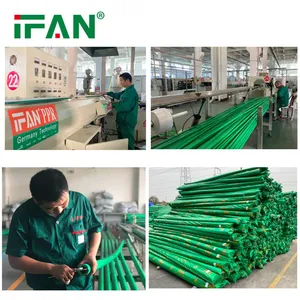 IFAN PN12.5/PN16/PN20/PN25 Plumbing Plastic Green White Water Pprc PPR Pipe for Hot and Cold Water Supply thumbnail-2