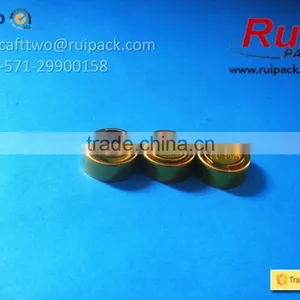 Mini TAB Aluminum Crimp on Cap With Silicone Liner, Metal Alu Snap on Lid With Pull-tab/ring-pull thumbnail-5