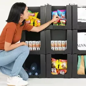 Stackable Warehouse Pick Bins for Clothing Storage and Glassware Packing Boxes thumbnail-1