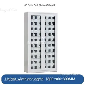 12 24 30 60 Doors Mobile Phone Charging Cabinet Kiosk With Individual Key Lock- Professional Manufacturer thumbnail-4
