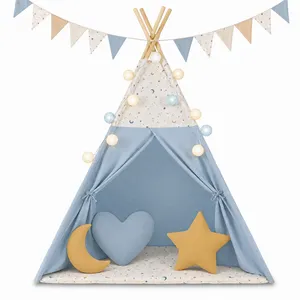 Teepee Tent for Kids, Foldable Play Tent for Girls & Boys, Cozy Warm Reading Nook & Room Decor thumbnail-3