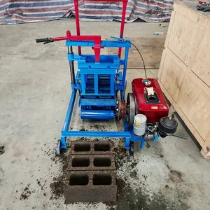 Ecological Small Mobile Brick Making Machine Brick Press Machine With Paving Brick Mould thumbnail-3