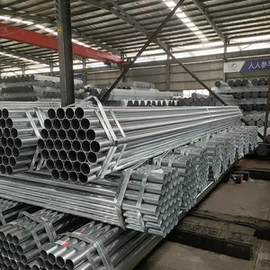 ASTM A53 BS 1387 Hot Dipped Galvanized ERW Round Steel Pipe thumbnail-1