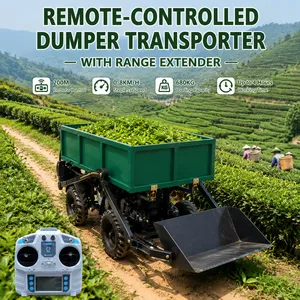 Remote Control Self Loading Dumper Transporter for Agricultural Farm and Construction Material Handling thumbnail-2