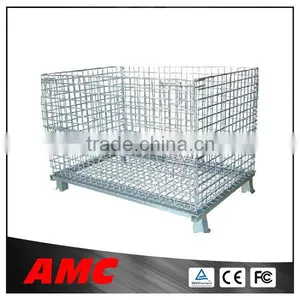 D-10 Folding Warehouse Metal Steel Wire Cage thumbnail-1