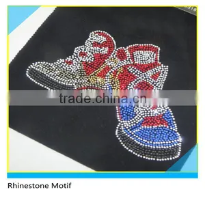 Hotfix Transfer Customize Size Glass Crystal Fashion Shoes Design For Clothing thumbnail-2
