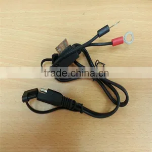 SAE Cable to Ring Terminal UL SPT-2 18AWG Cable 500MM With SAE Plug and Molding FUSE Holde Power Cable thumbnail-5
