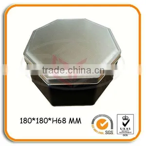 Colored Octagonal Metal Tin Box thumbnail-1