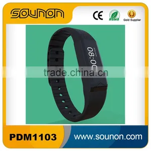 Bluetooth Waterproof Bracelet Pedometer, Touch Key Vibrating Wristband, Smart Wristband With OLED Screen thumbnail-1