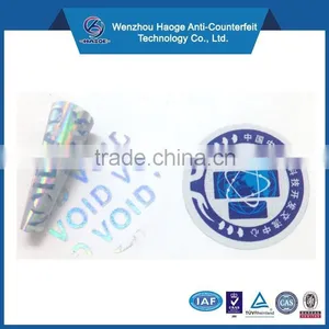 Anti-Counterfeit PET Material Tamper Evidence Label thumbnail-1