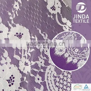 2016 New Design Eyelash White Lace French Fabric thumbnail-4
