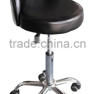 Round Stool With Backrest thumbnail-1