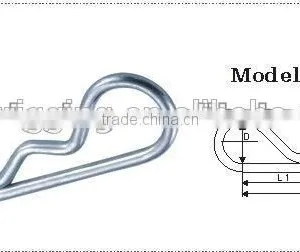 Steel Zinc Plated Industry R Type Hair Pin Chain Hook Metal Key Ring in Best Rigging Hardware Manufacturer thumbnail-5