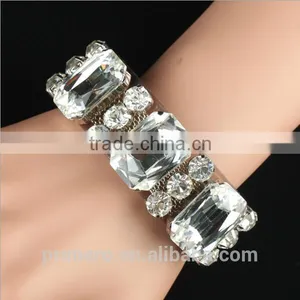 New Vintage Crystal Flower PVC Bracelets & Bangles For Women Fashion Designer Jewelry thumbnail-3