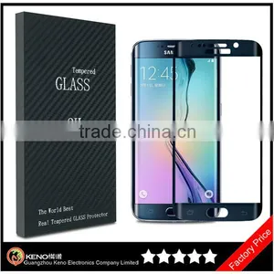 Keno New Arrivel 2.5D Curved Edge Tempered Glass Screen Protector for Samsung Galaxy S6 Edge Plus thumbnail-1