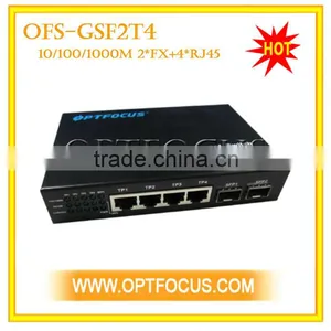 10/100/1000M 4UTP+2SFP Fiber Optical Switch thumbnail-1