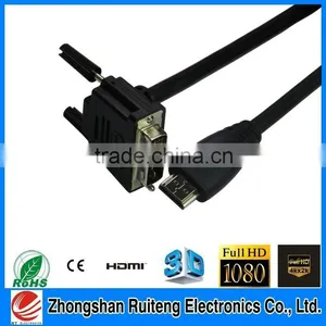 HDMI A to DVI D Hdmi to Dvi Converter Hdcp Maleto Male Gold Plated 3m 5m 6m thumbnail-1