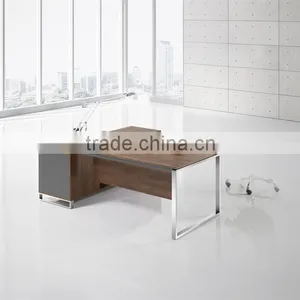 (MFC)DT-14 Knock-down Stainless Steel Fram Executive Office Desk thumbnail-3