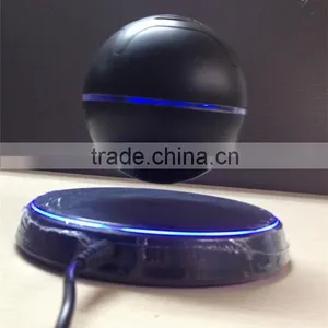 Factory Supply Mini Portable Magnetic Levitating Led Light Bluetooth Speaker thumbnail-2