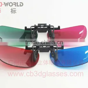 the Newest Cool Design Plastic Cyan Red 3d Glasses thumbnail-1