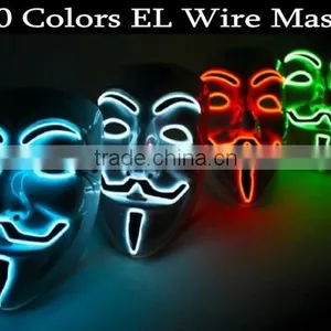 EL Wire Lighting Party Mask Flashing Face Mask With Low Price thumbnail-1