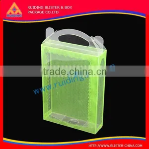 (printed Customer Logo) Good Quality Clear Plastic PET Box With Hanger thumbnail-1